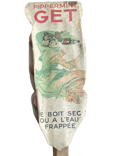 Ancien éventail publicitaire - ancien,