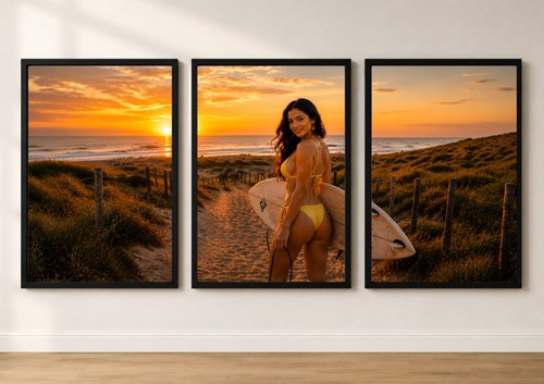Photo triptyque surf - photo,