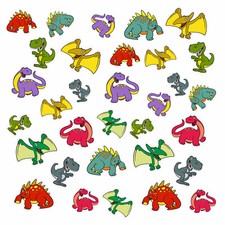 Kit d'autocollants autocollants vélo 32 pièces pour vélo enfant dinosaures di...