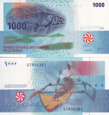 Comores COMOROS Billet 1000 FRANCS 2005 P16 POISSON BATEAU  NEUF UNC