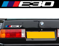 LOGO E30 POUR BMW MOTORSPORT SPORT RACING BLANC 18cm AUTOCOLLANT STICKER BA227B
