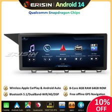 10.25" 64Go DAB+Android 14 Autoradio GPS 4G Mercedes Benz Classe GLK X204 NTG4.0