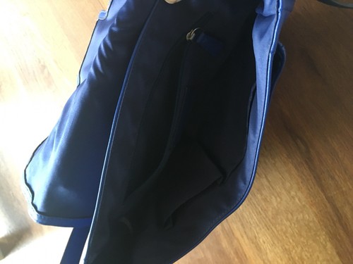 Sacoche selle cuir bleu - de,