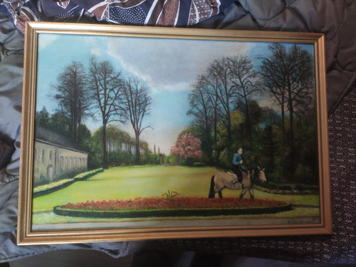 Tableau ancien huile sur toile - ancien,
