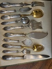 Ménagère De Service Argent Poinçon Minerve Couvert Couteau Fourchette Silver