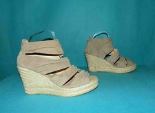 sandales espadrille compensés KANNA en daim bige pointure 40 fr