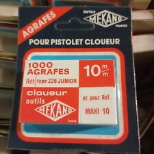 Agraphe 10 MM  MEKANO  1000 Pièces Pistolet cloueur 