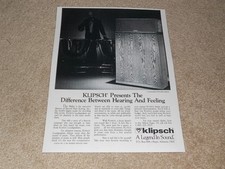 Klipsch Klipschorn Ad, 1984, Article, 1 Pg , Infocus, Legendary Haut Parleur Ad