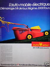 PUBLICITÉ OUTILS WOLF