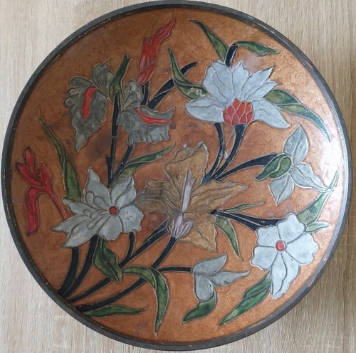 Grand plat creux - cuivre, en