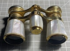 Vintage Ancienne Paire de Jumelles de théâtre Opéra en Nacre Marque B.B BB Paris