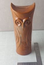 Ancienne tirelire forme chouette, en céramique, vintage