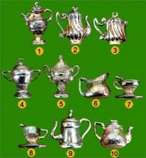 1997 ALCARA ARGENTERIE ROYALE FEVE METAL type ARGENT 3D au choix