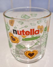 (6) VERRE GOBELET PUB CHOCOLAT " NUTELLA"   ADVERTISING DOSEUR TBE