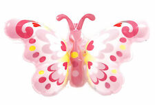 Papillon gonflable rose sur