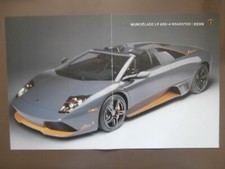 POSTER LAMBORGHINI MURCIELAGO LP 650-4 ROADSTER - 2009 -  44 x 28 cm