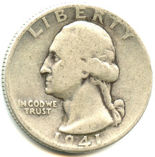 USA quarter dollar argent