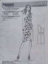 PATRON  DRAPEE ASYMETRIQUE