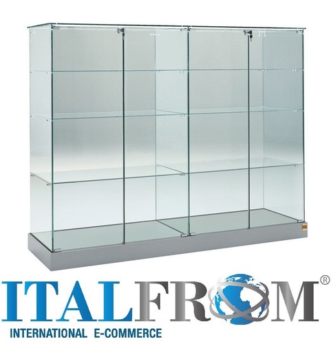 Vitrine verre h140x142x46 - verre, cm