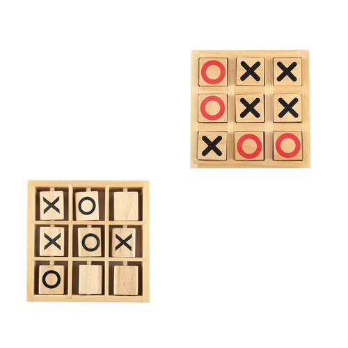 Jeu tic tac toe bois - de,