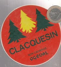 c13 boissons. CLACQUESIN - Calvados - OGEVAL. Double face