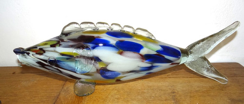 Grand poisson verre - poisson, en