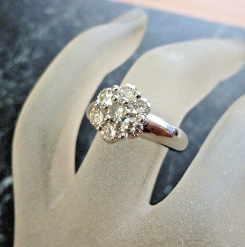 Bague blanc 18k - , sertie