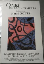 HENRI GOETZ affiche originale