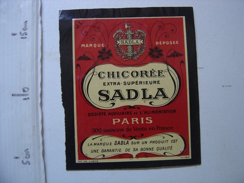 Etiquette sadla chicoree laman - etiquette,