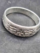 Bague patriotique croix de fer 1914 1917 1. Campagne de Flandre de la guerre ...