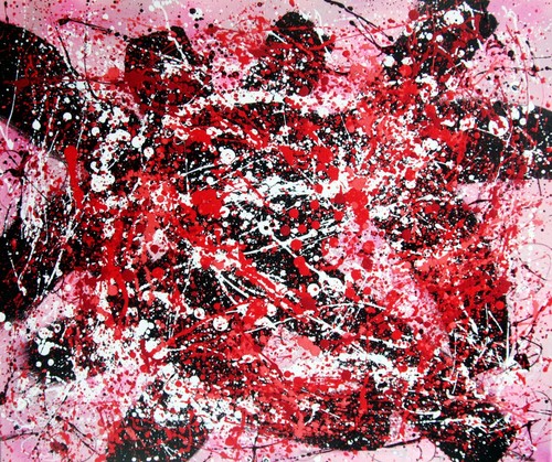Hayvon signed red - on, pink