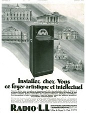 Publicité ancienne radio L.L