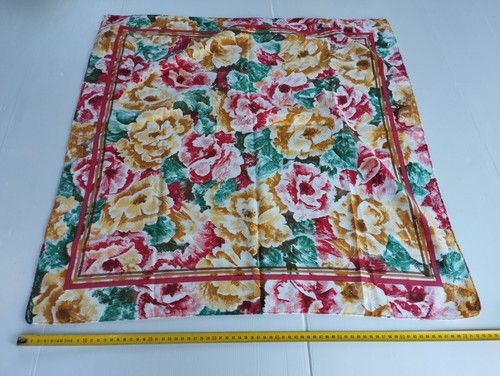 Foulard vintage fleurs - foulard, à