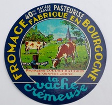 Etiquette ancienne de fromage