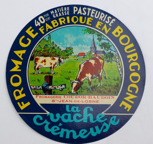 Etiquette ancienne fromage - ancienne, de