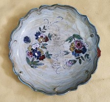 Grand plat creux en faïence de Francis Crociani Vallauris pièce unique