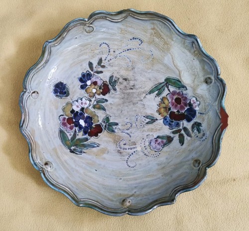 Grand plat creux faïence - plat,