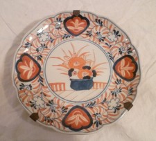 ASSIETTE  CHINOISE IMARI ANCIENNE  PEINTE A LA MAIN