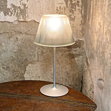 Lampe à Poser Design Style Starck - Pied Métal - Abat Jour Verre - 1990's