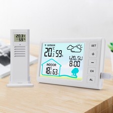 Thermomètre Horloge Météo