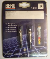 Bougie préchauffage BERU  0100221144 = 0250202033 - PSA Rover 1.4 D - Lot de 2