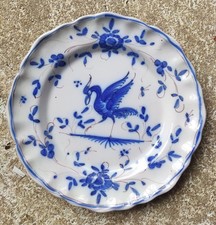 Assiette Au Héron - Faïence Martre tolosane -