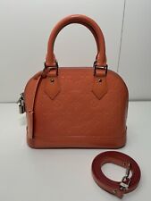 SAC A MAIN LOUIS VUITTON ALMA BB VERNIS CORAIL  BANDOULIERE