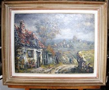 HUILE SUR TOILE PAYSAGE DU