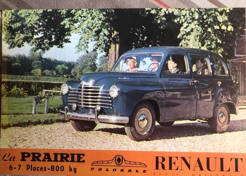 Renault facsimilé prairie - facsimilé,