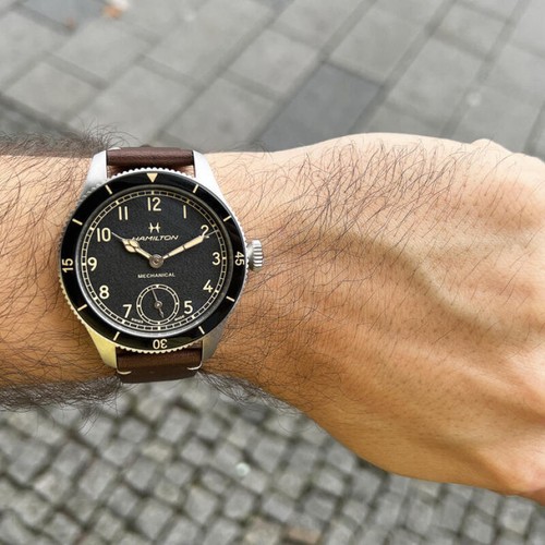 Hamilton khaki aviation pilot - hamilton,