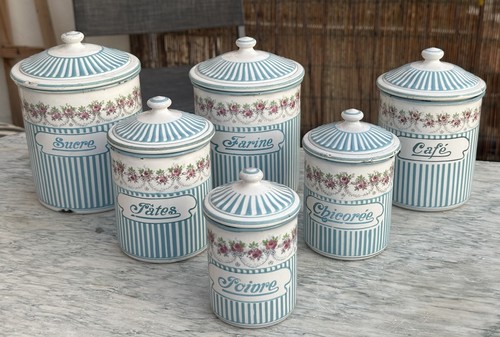Pots epices anciens tôle - 6,