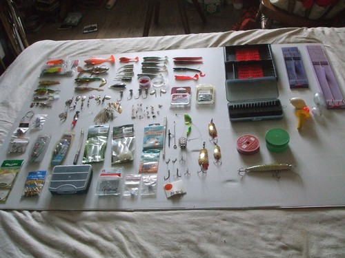 Lot materiel peche - lot, leurres