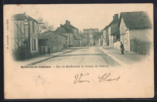 Cpa brienne château rue - cpa,