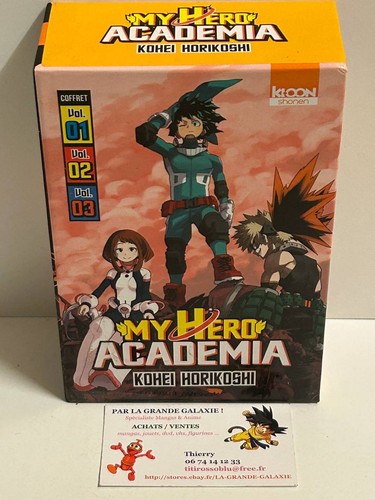 Coffret manga hero academia - manga, my